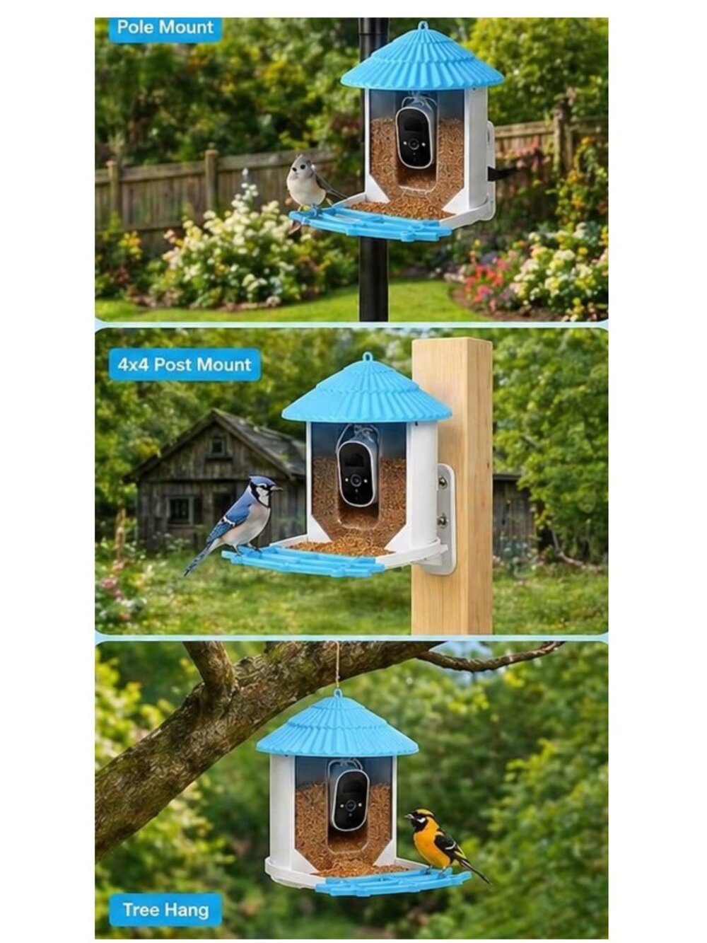 NIB: YONDX 2K HD Smart Bird Feeder with AI & Solar Power (AI Assisted Descriptio - Picture 11 of 13